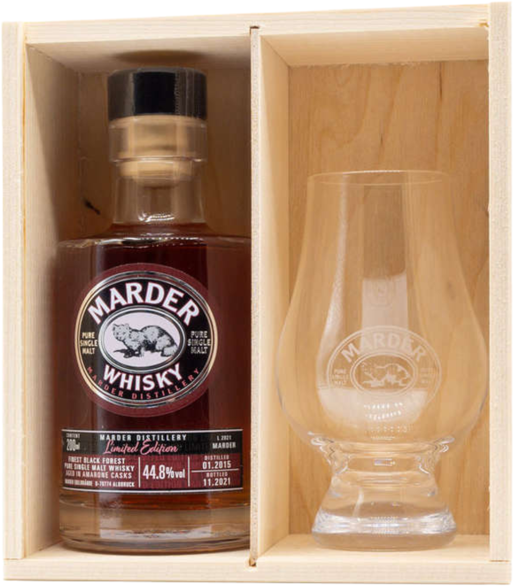 Paradoks kolbøtte person Marder Whisky Amarone mit Glas bestellen | Honest & Rare