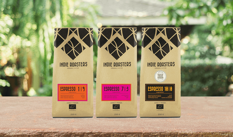 Indie Roasters Espresso Probierset als Geschenk