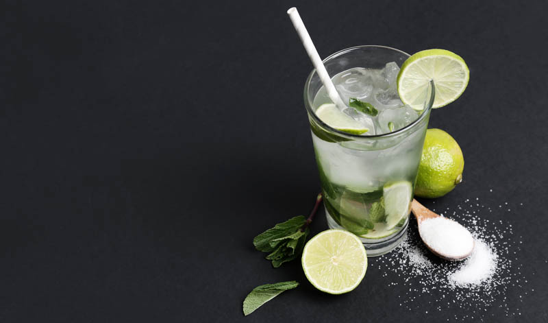 Mojito benötigt weißen Rum!