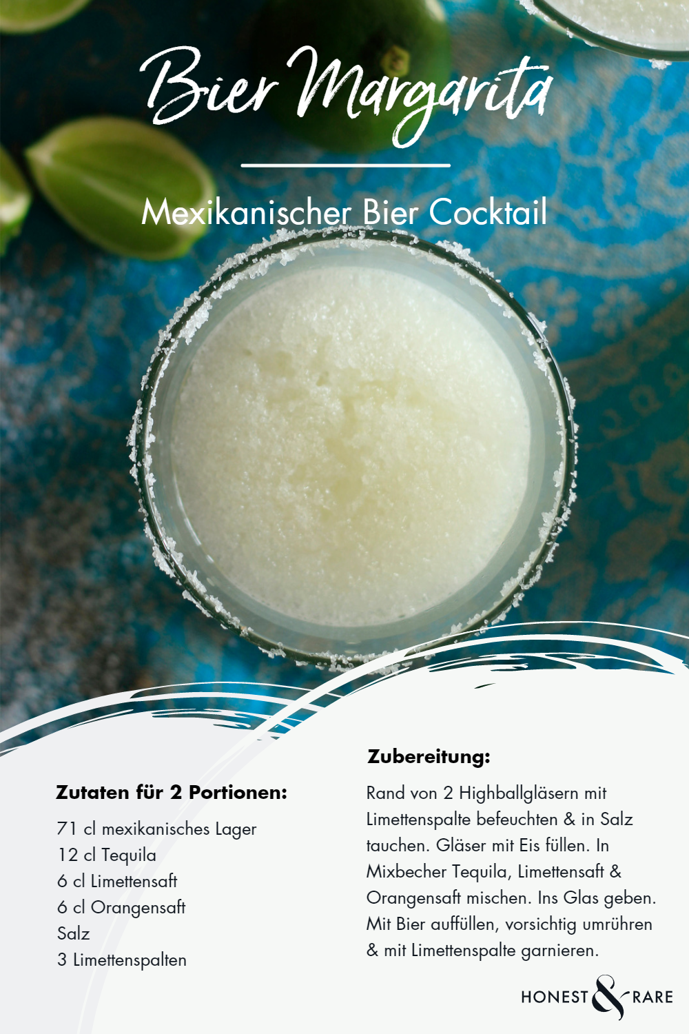 Bier Margarita - Rezept für einen Bier-Cocktail