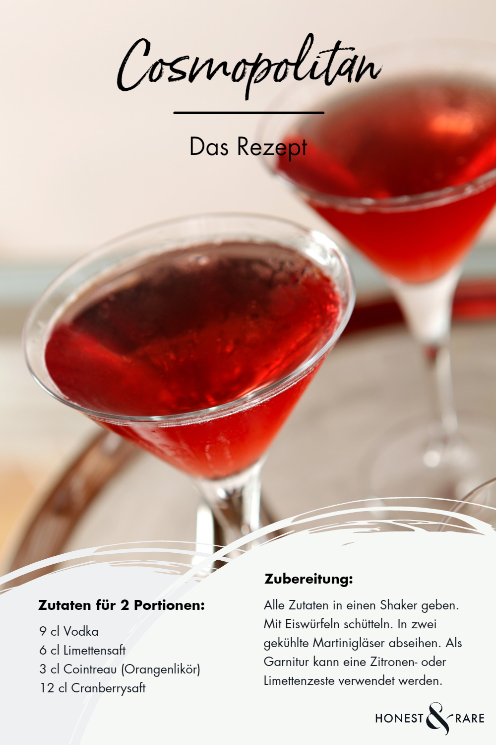 Cosmopolitan Cocktail Rezept