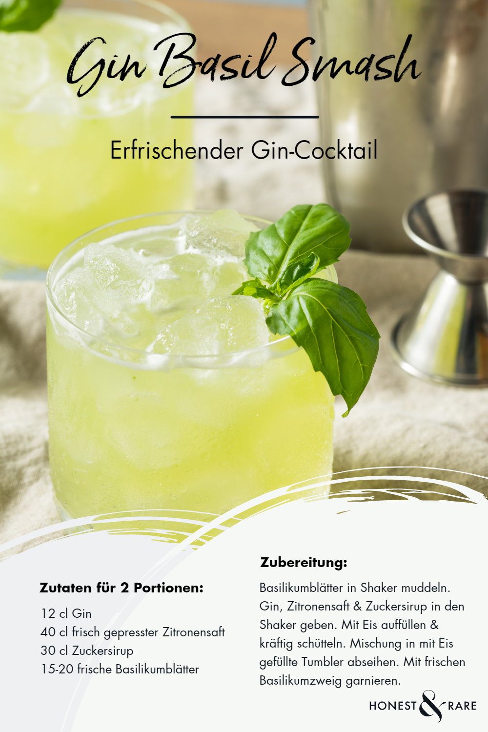 Gin Basil Smash - das Rezept