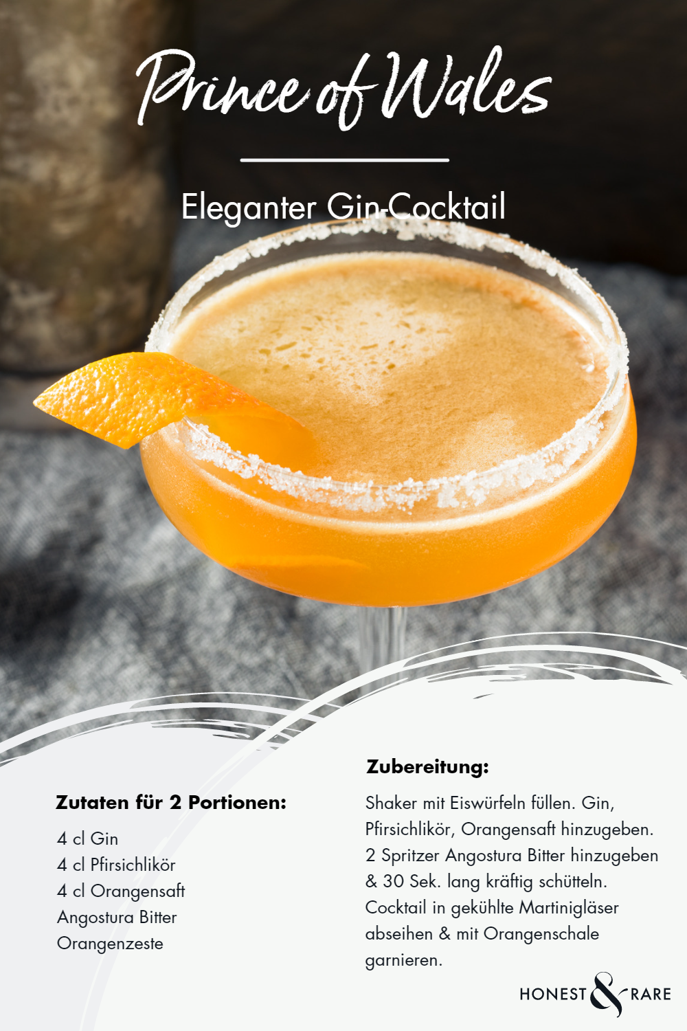 Prince of Wales - das Cocktail Rezept