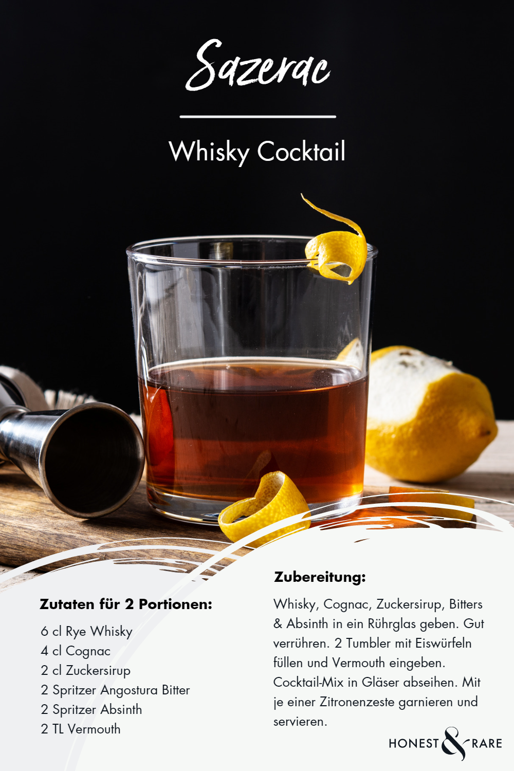 Sazerac Cocktail Rezept