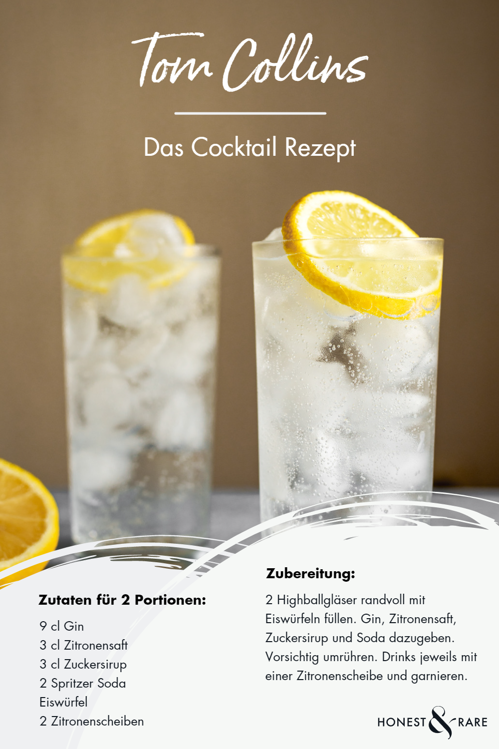 Tom Collins Cocktail Rezept