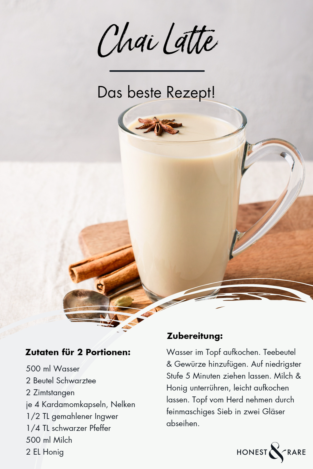 Chai Latte - das Rezept zum selber machen