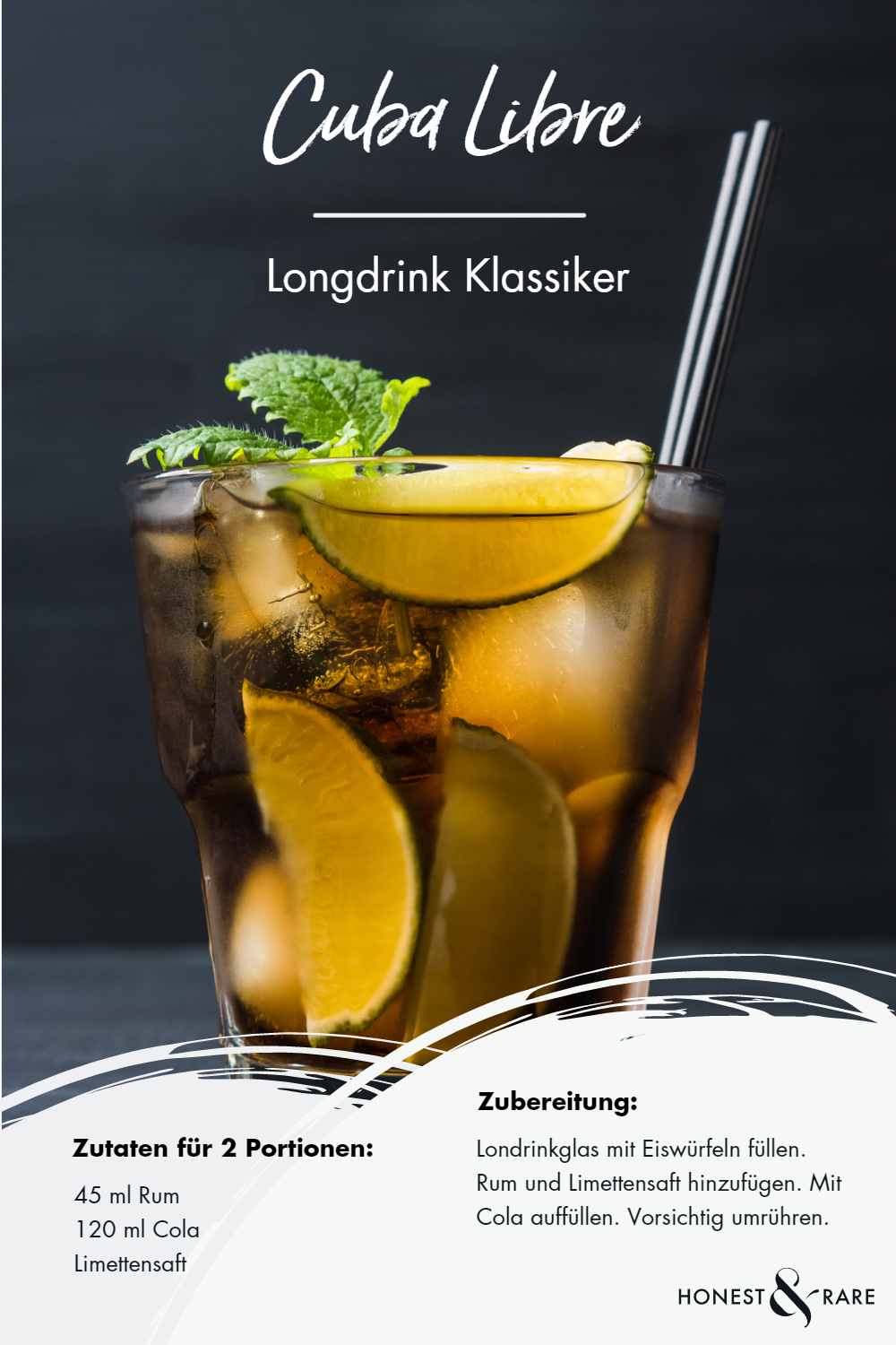 Cuba Libre - das Rezept für den Longdrink Klassiker