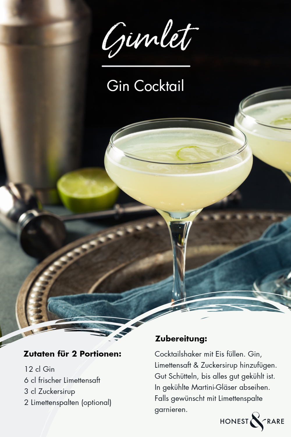 Gimlet - das Rezept zum Gin Cocktail