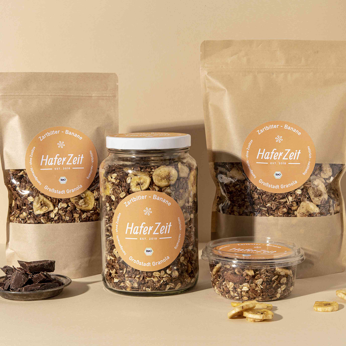 Bio Granola Zartbitter Banane - Müslimischung kaufen