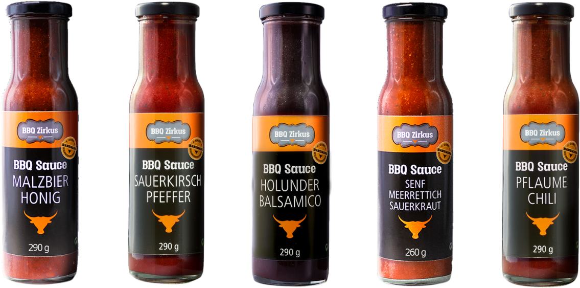 BBQ Saucen 5er Probierpaket kaufen | Honest &amp; Rare