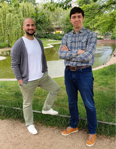 Teamfoto Yascha und Alex