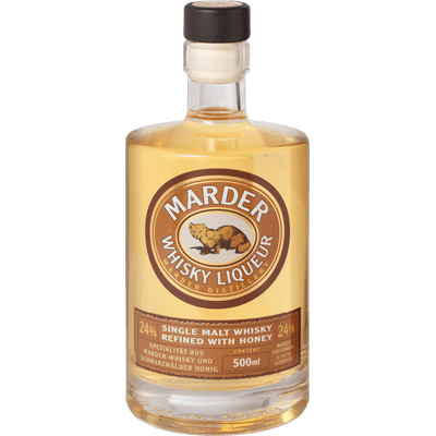 Marder Whisky Liqueur - Single Malt Whisky mit Waldhonig verfeinert, 500ml