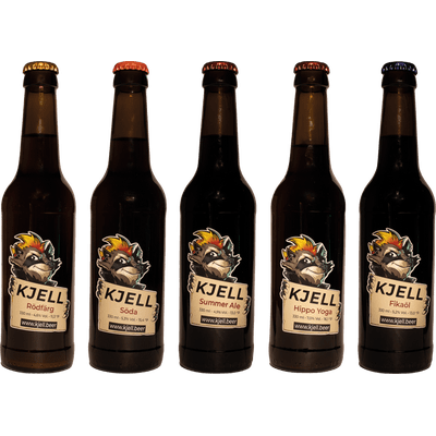 Four Shades of Kjell - 6x Craft Beer von Kjell.beer (Himbeer Weisse + Märzen + IPA + Kaffeeporter + Session)