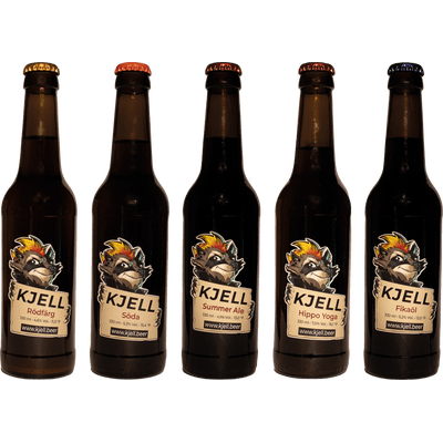 Four Shades of Kjell - 12x Craft Beer von Kjell.beer (Himbeer Weisse + Märzen + IPA + Kaffeeporter + Session)