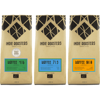 Coffee happiness - 3x Craft coffee from Indie Roasters (1x coffee 4 | 6 + 1x coffee 7 | 3 + 1x coffee 10 | 0)