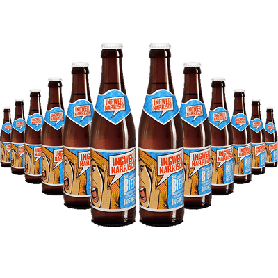 12x Ginger Narrisch - mixed beer drink from Märzen beer and organic ginger syrup