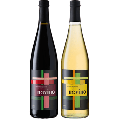 Twice please novino: Non-alcoholic wine alternative (1x novino white + 1x novino red)