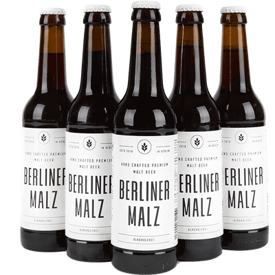 Berliner Malz ​- Bio Malzbier | Alkoholfrei Ökologisch Vegan | 24 x 330 ml Flasche​