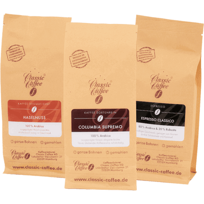 Coffee Mix Tasting Pack (Hazelnut + Columbia Supremo + Espresso Classico)