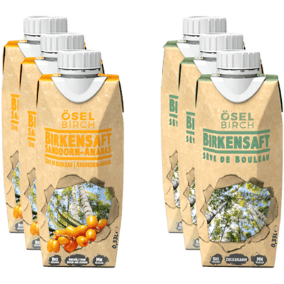 ÖselBirch tasting box birch juice soft drinks tetrapacks - 6x 0,33 l