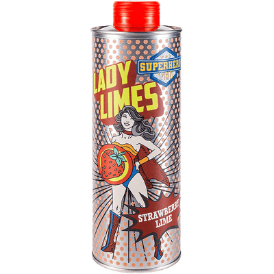 Lady Limes | Erdbeer Limes | Superhero Spirits | Flasche Front