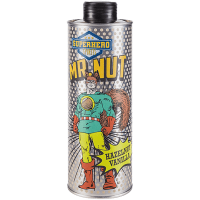Mr. Nut | Haselnuss-Vanille Likör | Superhero Spirits | Flasche front