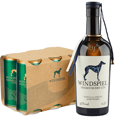 Windspiel Gin & Tonic Set - Herbal (1x Premium Dry Gin + 6x Herbal Hanf Tonic)