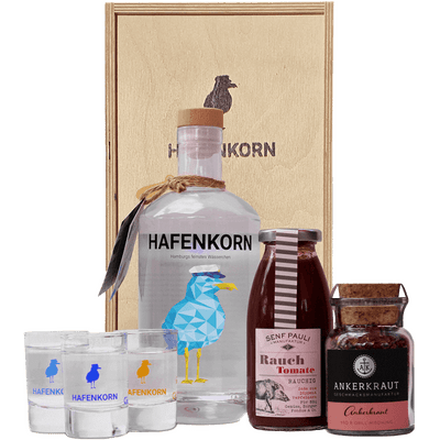 Hafenkorn Grillset mit Ankerkraut BBQ Gewürz & Senf Pauli Sauce