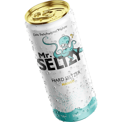 Mr. Seltzy - Das Beschwipste Wasser - Probierpaket ( je 4x Apfel, Mango & Limette-Minze) | Aromatisierter Apfelwein