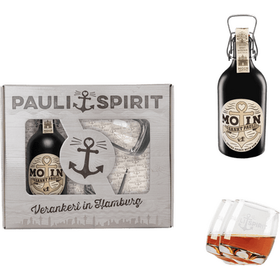 Geschenkset MOIN Rum (Spiced Spirit) mit 2 Tumblern