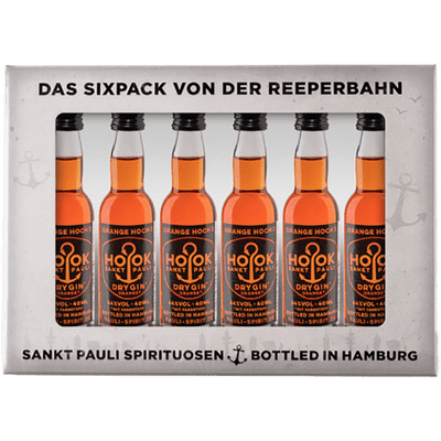 HOOK Gin Orange Lütten Sixpack im Geschenkkarton 6x 4cl