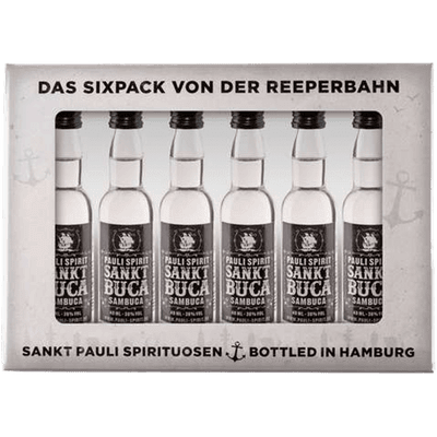 Sankt Buca Lütten - Sambuca Sixpack im Geschenkkarton 6x 4cl