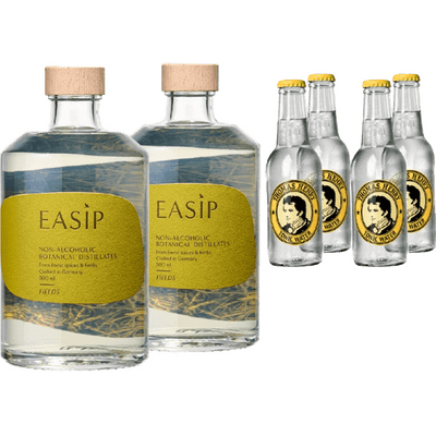 EASIP FIELDS & Tonic Bundle (2x Non-alcoholic Gin Alternative + 4x Thomas Henry Tonic Water)