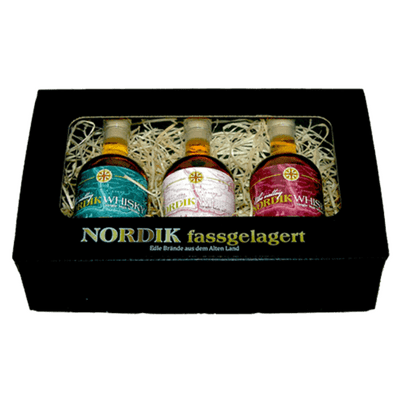 Nordik connoisseur box barrel-aged (2x whiskey + 1x rum)