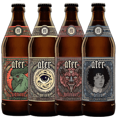 8er Ater Craft Beer Mixed Package (2x Schtrong + 2x Helles + 2x Keller + 2x Weizen)