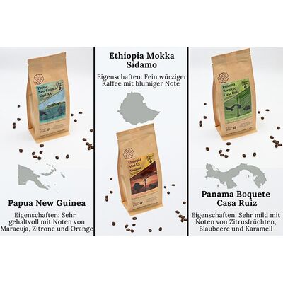 Classic Caffee Premium Kaffee Weltreise Probierset 5x200g 4