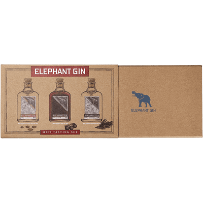 Elephant Gin Mini Tasting Set (1x London Dry Gin + 1x Sloe Gin + 1x Navy Strength Gin) 3