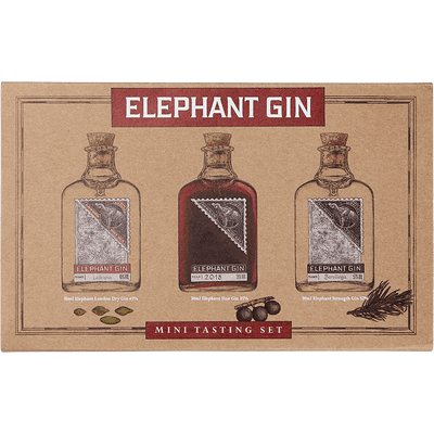 Elephant Gin Mini Tasting Set (1x London Dry Gin + 1x Sloe Gin + 1x Navy Strength Gin) 2