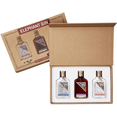 Elephant Gin Mini Tasting Set (1x London Dry Gin + 1x Sloe Gin + 1x Navy Strength Gin)