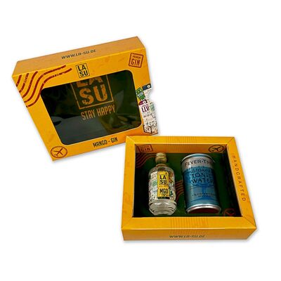 LA SU Gin & Tonic - Tastingbox für zuhause (1x Mango Gin + 1x Fever-Tree Mediterranean Tonic) 3