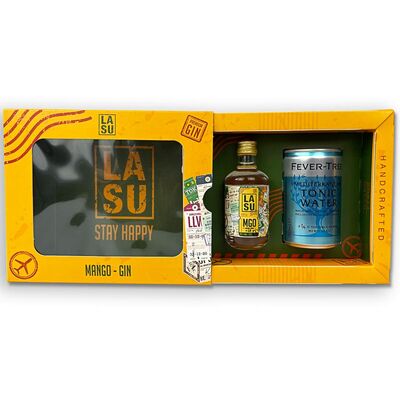 LA SU Gin & Tonic - Tastingbox für zuhause (1x Mango Gin + 1x Fever-Tree Mediterranean Tonic) 4