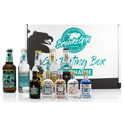 Breaks Gin Tasting Box 1 (5 different gins + 5 different tonic waters)