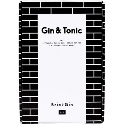 BRICK GIN - Geschenkbox (1x Organic Dry Gin + 2x Tonic Water)
