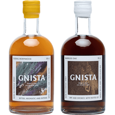 GNISTA Alcohol Free Tasting Pack (1x Floral Wormwood + 1x Barreled Oak)