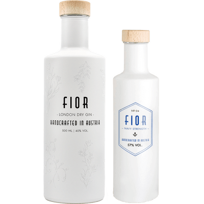 Gin FIOR Set of 2 (1x London Dry Gin + 1x Navy Strength Gin)