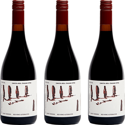 3x GNISTA Red Not Wine Italian Style - Non-alcoholic Wine Alternative