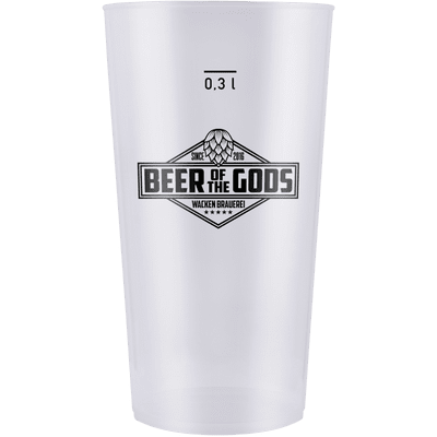 Beer of the Gods plastic cup