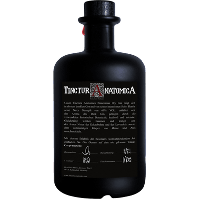 Tinctura Anatomica Dark Gin - Navy Strength