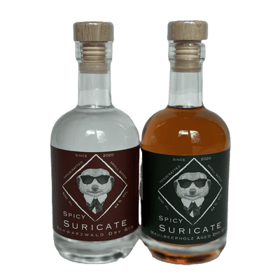 Spicy Suricate Gin Miniature Tasting Set (1x London Dry Gin + 1x Aged Dry Gin)