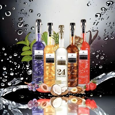 Stardust Shimmery Liqueur - Kokosnuss & Ananas - 24 Karat Blattgold